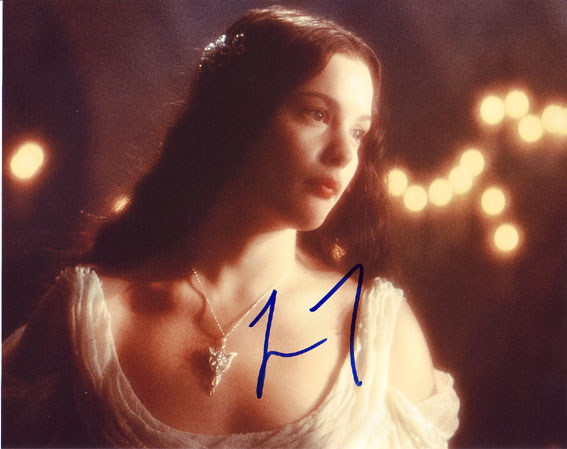 Liv Tyler Lord Of The Rings. Sign Here Autographs:Liv Tyler