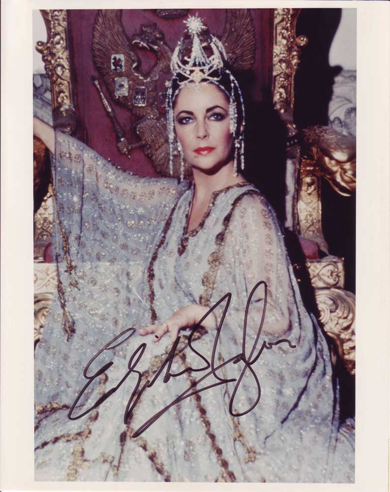 Elizabeth Taylor in-person autographed photo