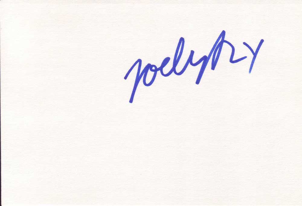 Joely Richardson in-person autographed index card