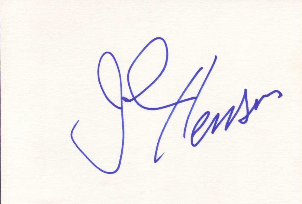 John Henson Autographed Index Card