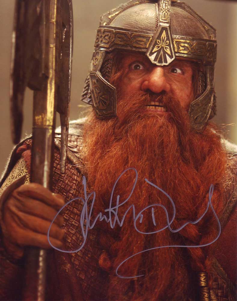 John Rhys-Davies in-person autographed photo