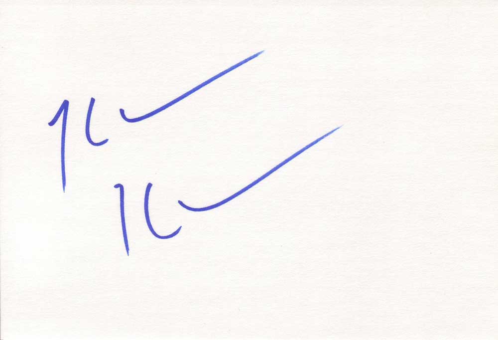 Kevin Kline Autographed Index Card