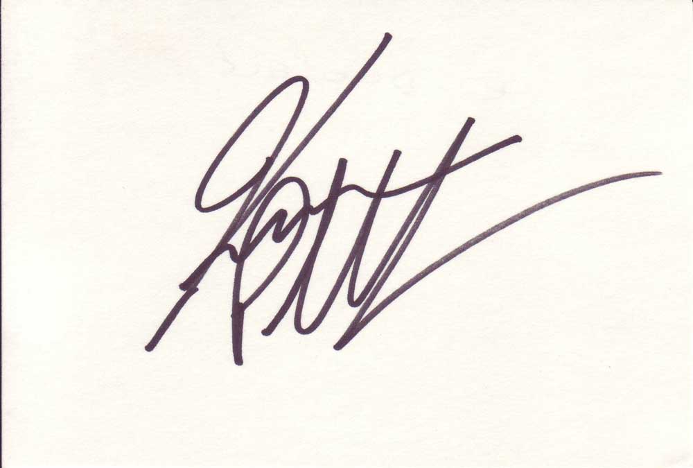 Kevin Pollak Autographed Index Card