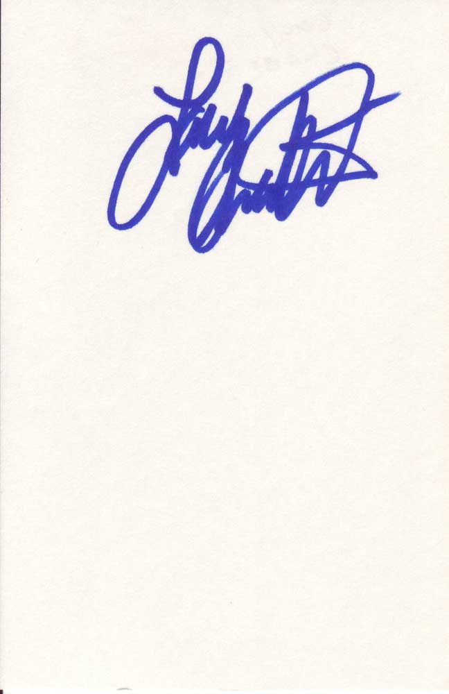 Lacey Chabert Autographed Index Card