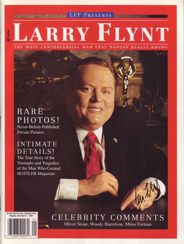 Larry Flynt in-person autographed Magazine