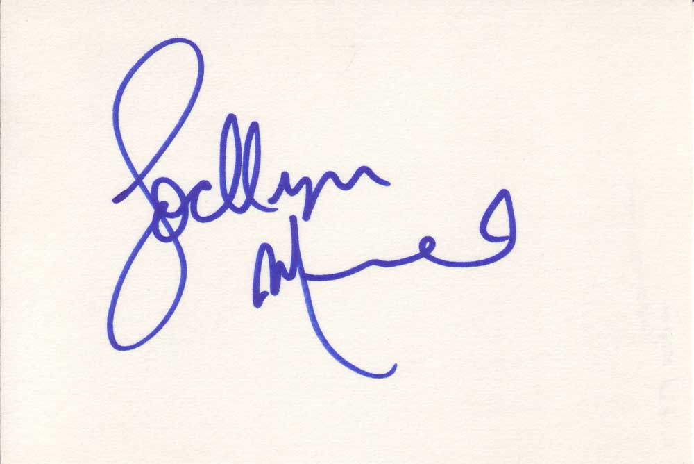 Lochlyn Munro Autographed Index Card