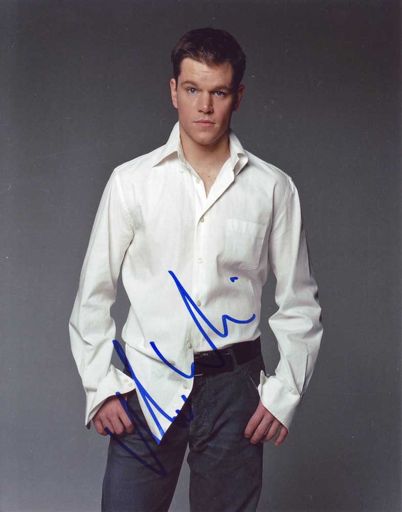 Matt Damon in-person autographed photo