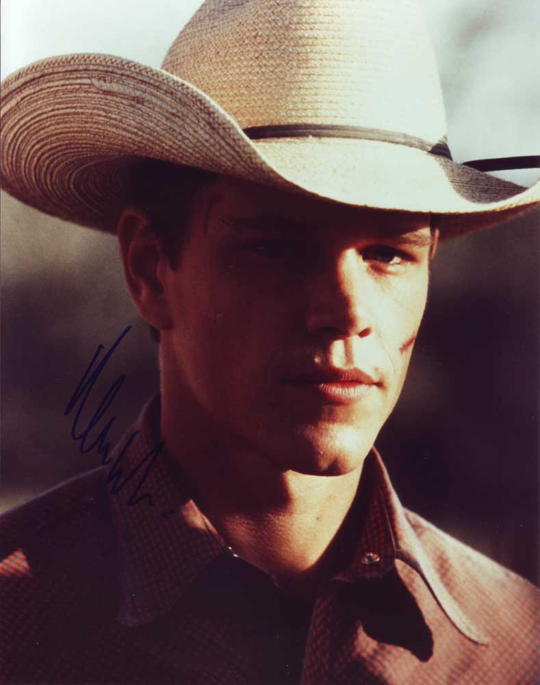 Matt Damon in-person autographed photo