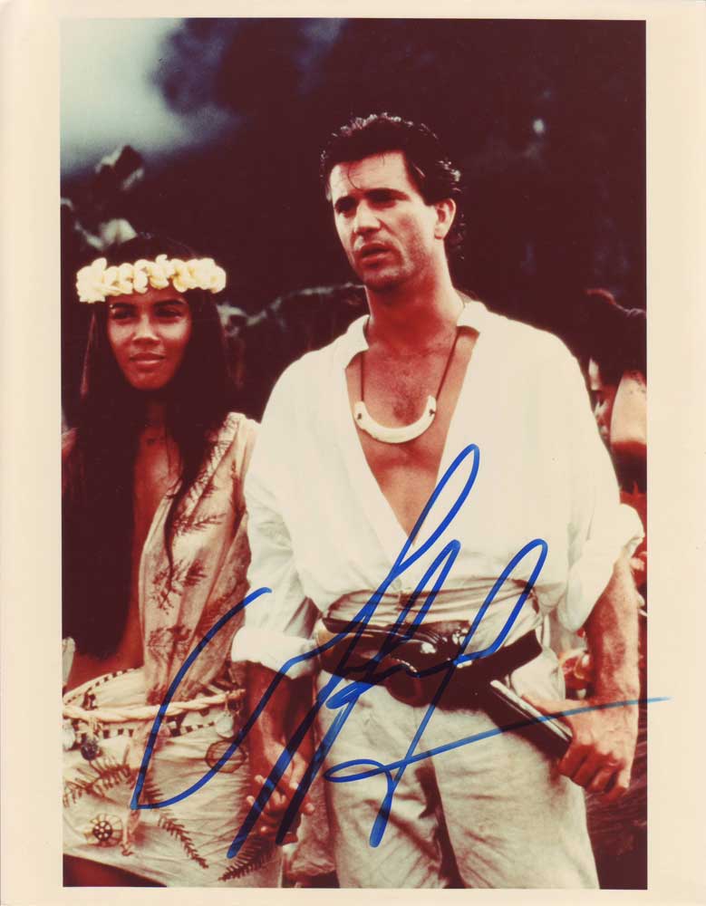 Mel Gibson in-person autographed photo