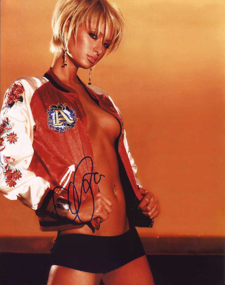 Paris Hilton in-person autographed photo