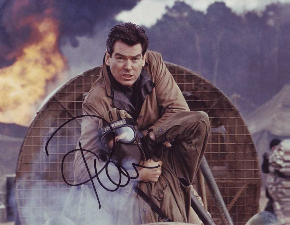 Pierce Brosnan in-person autographed photo