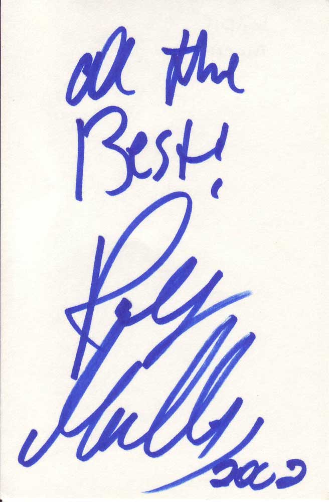 Ralph Moeller Autographed Index Card