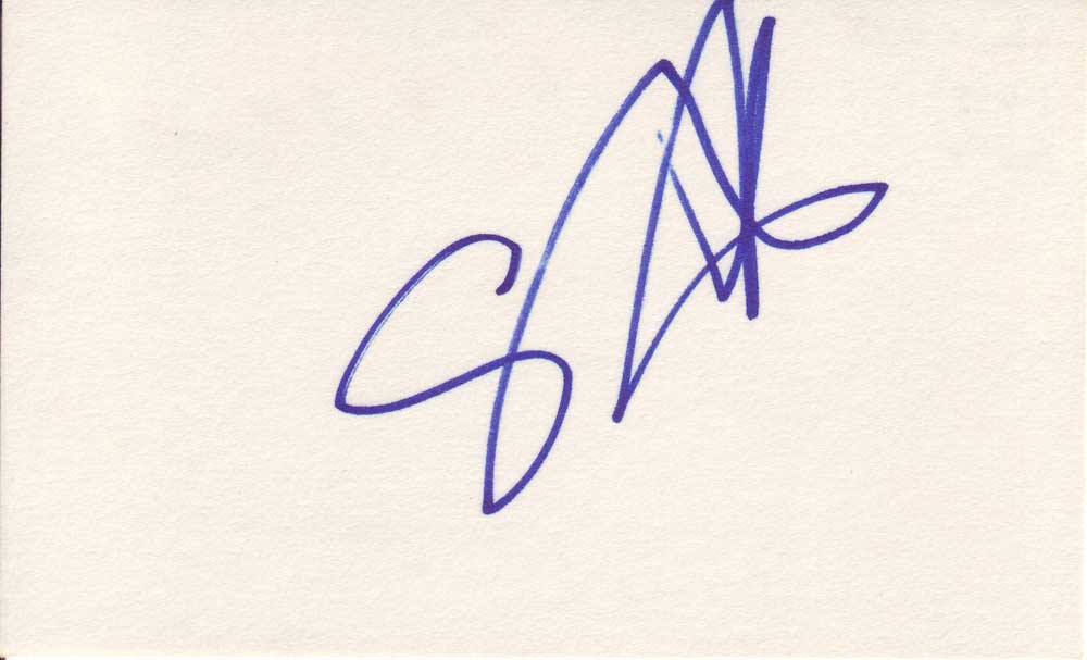 Steven Dorf Autographed 3x5 Index Card