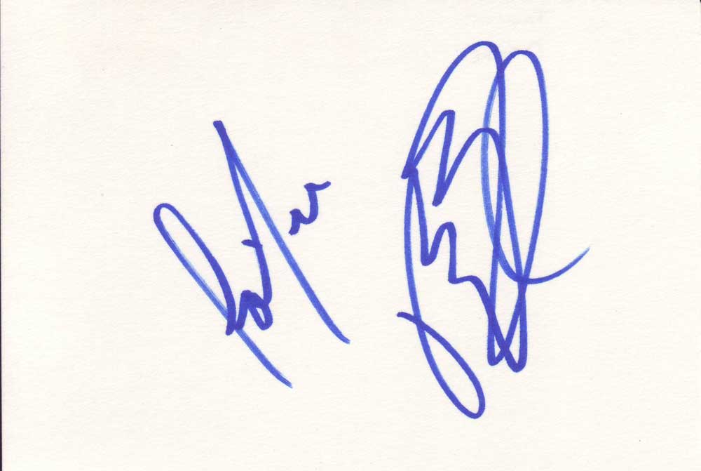 Taylor Dayne Autographed Index Card