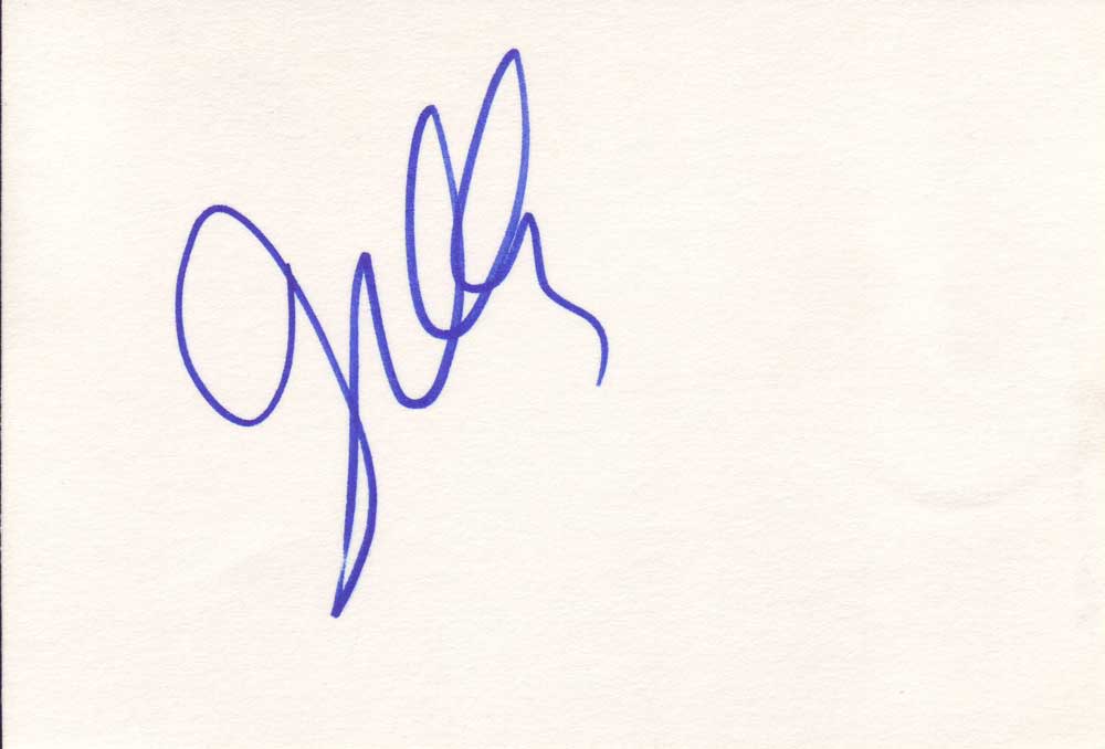 Teller Autographed Index Card