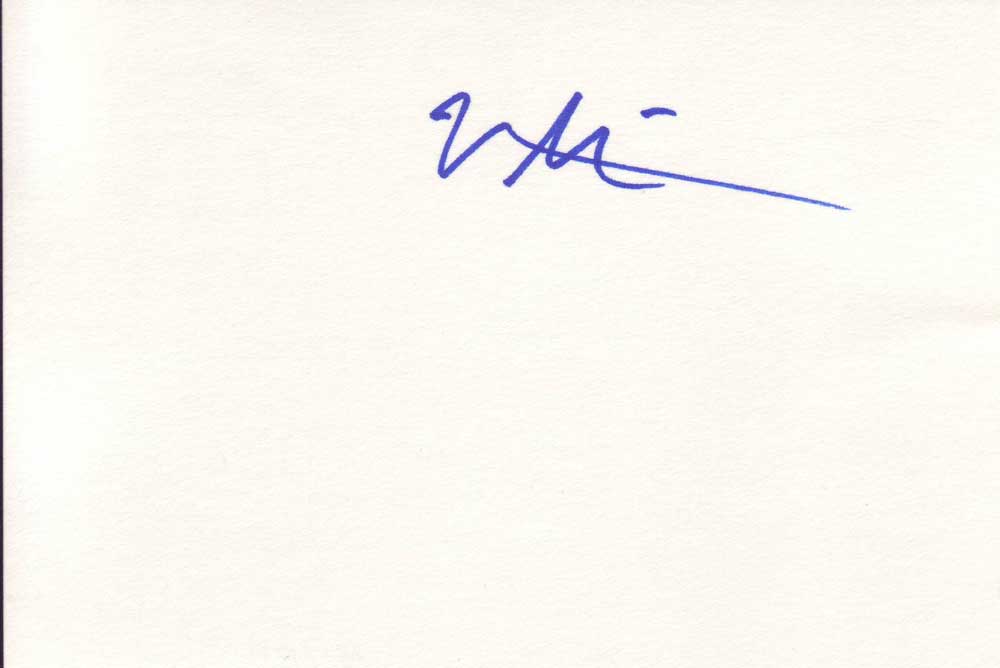 Kato Kalin Autographed Index Card