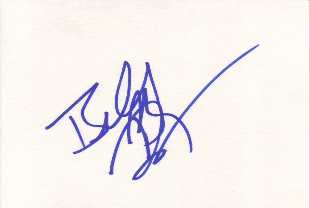 Billy Bob Thornton Autographed Index Card
