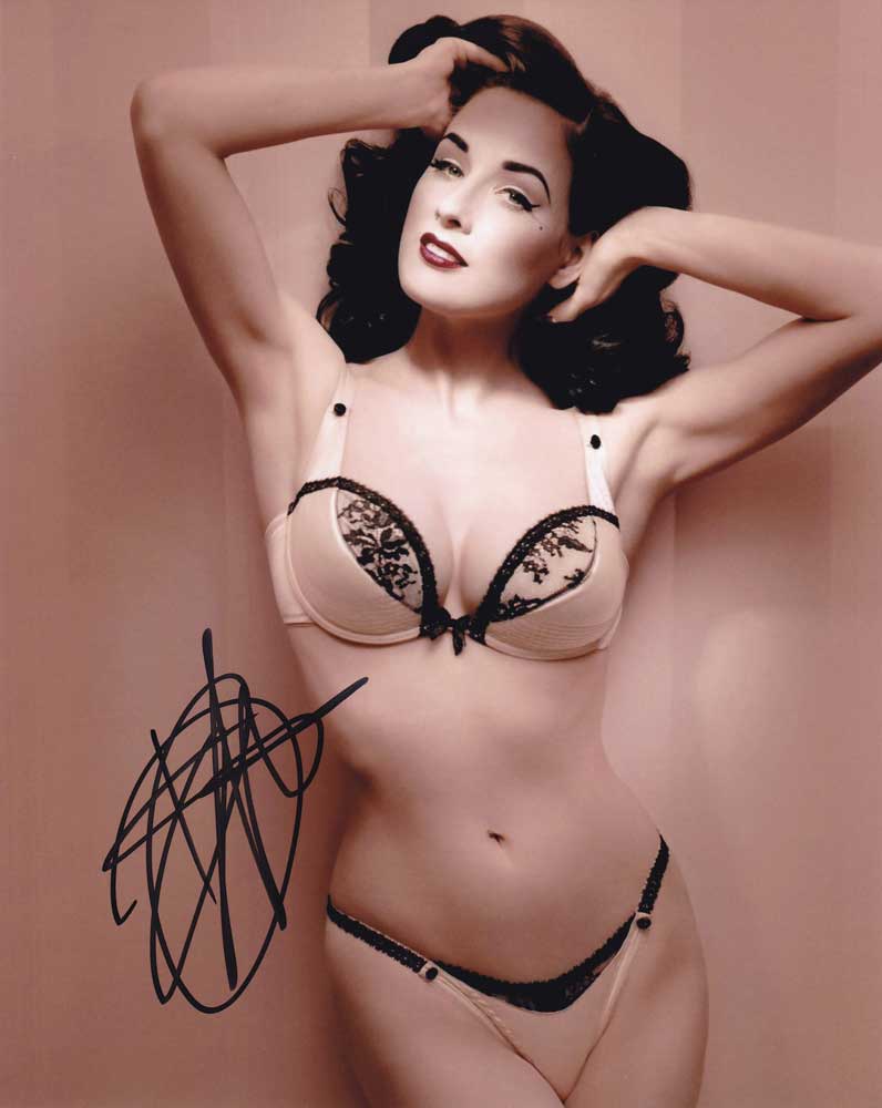 Dita Von Teese in-person autographed photo