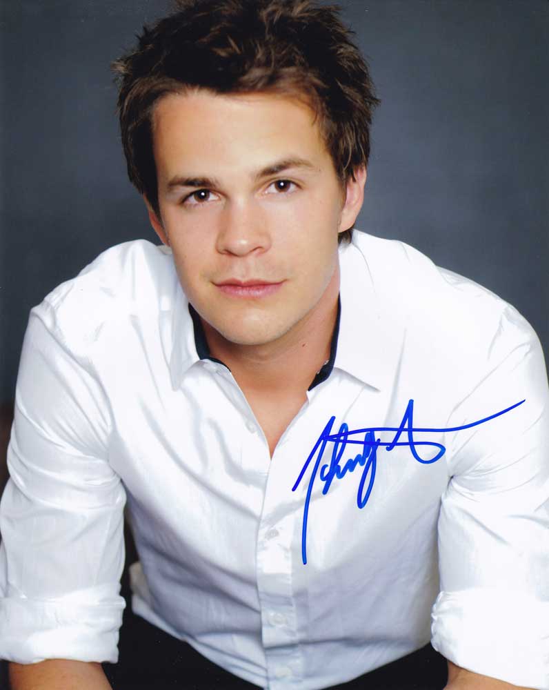 Johnny Simmons in-person autographed photo