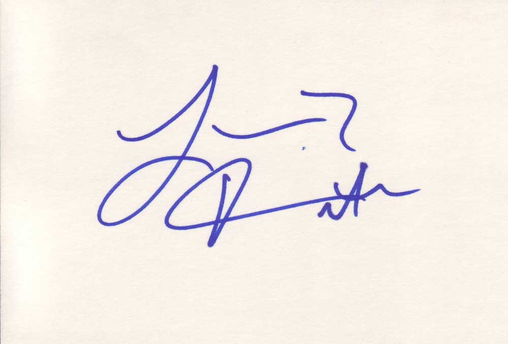 Larenz Tate Autographed Index Card