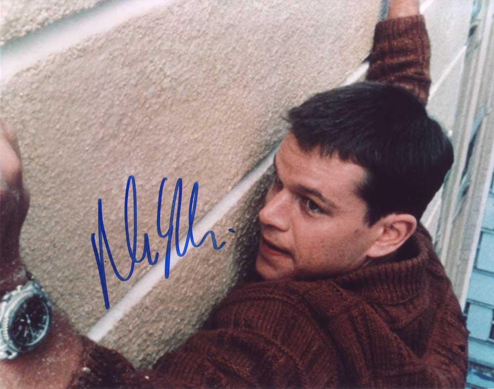 Matt Damon in-person autographed photo