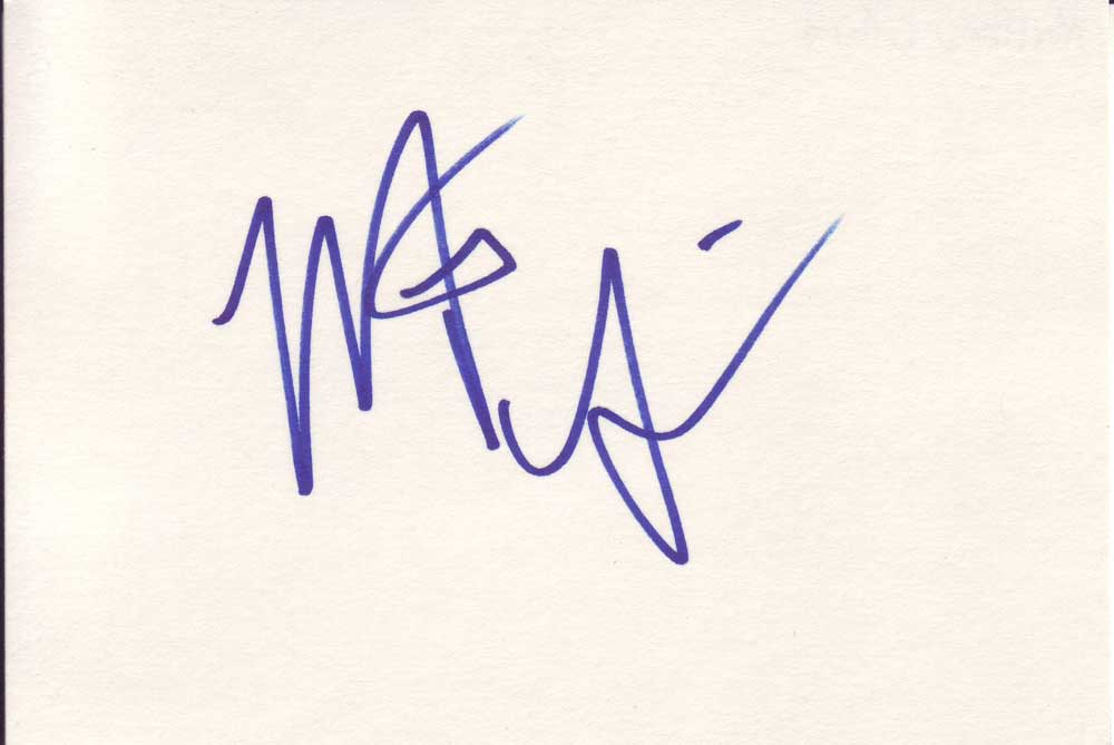 Autographed Index Cards - Sign Here Autographs ~ The Autograph Dealer