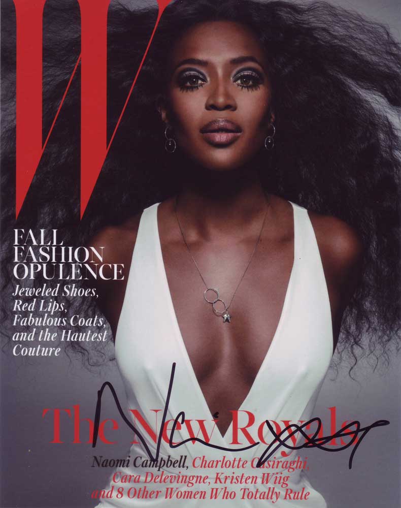 Naomi Campbell in-person autographed photo