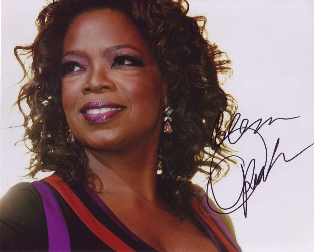 Oprah Winfrey in-person autographed photo