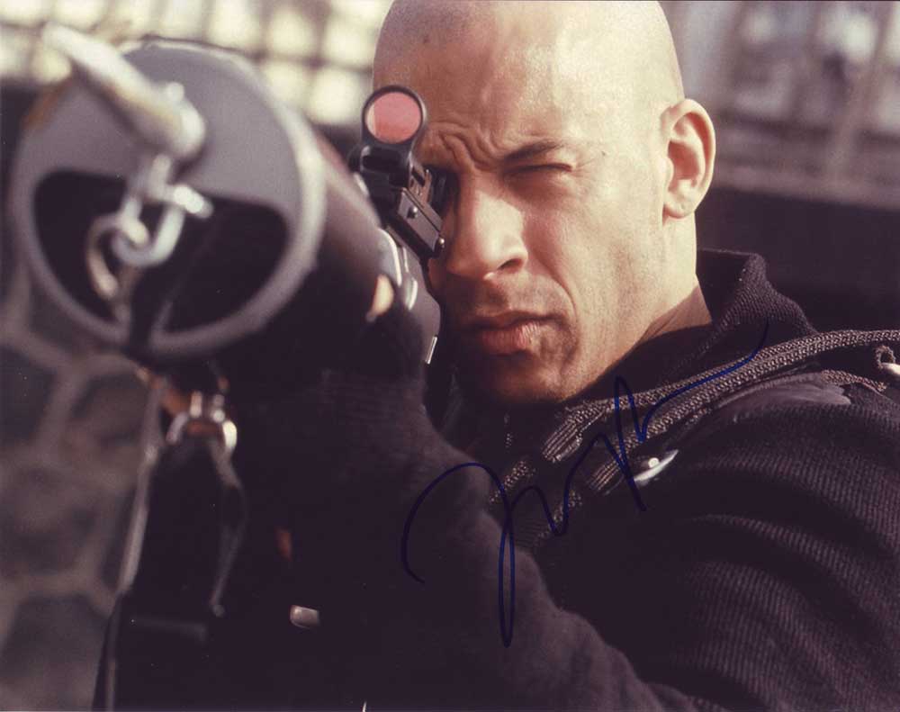 Vin Diesel in-person autographed photo