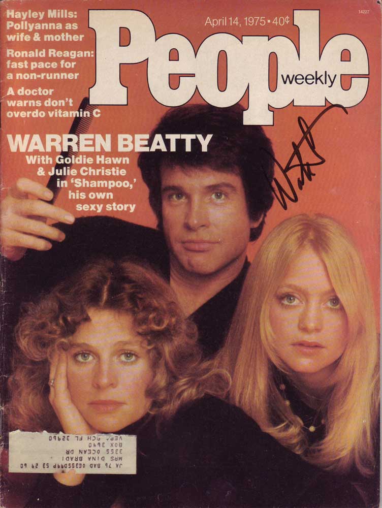 Warren Beatty in-person autographed People Magazine